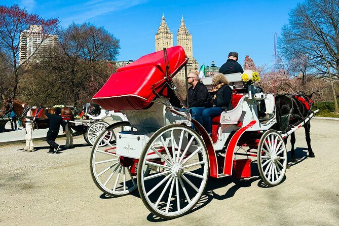 45 min Long VIP Central park carriage ride - Strawberry Fields, Tavern on the Green, Sheep Meadow, and Columbus Circle