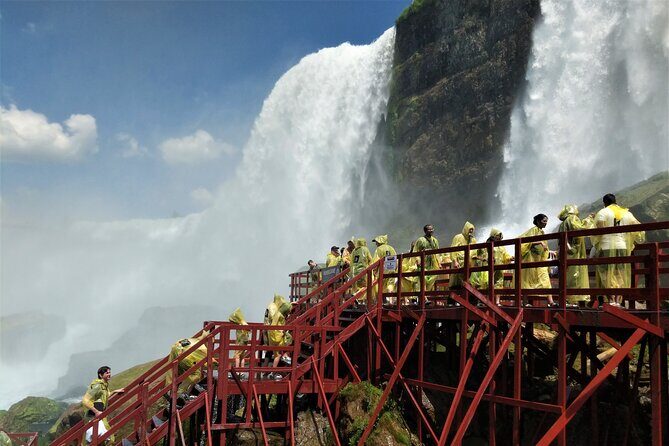 American Side Express, Boat & Cave Tour-Pickup/Dropoff Included - Elevator + Cave of the Winds: where you walk right next to Bridal Veil Falls