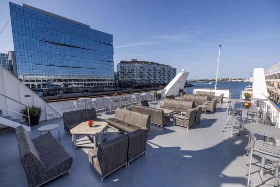 City Cruises Boston: Harbor Buffet Lunch or Dinner Cruise - The DJ, Dancing, and the Rooftop Lounge Atmosphere