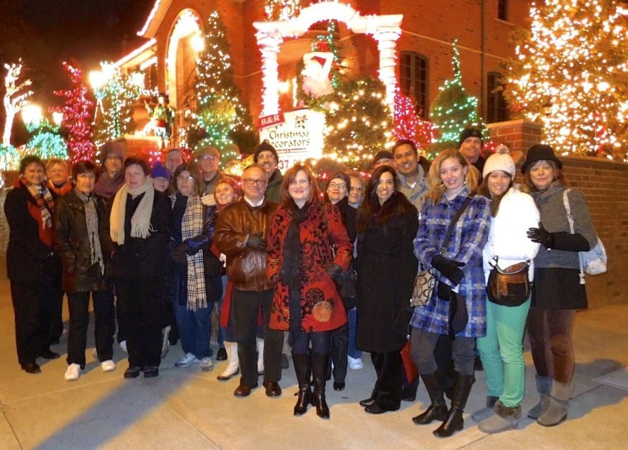 From Manhattan: 4-Hour Christmas Lights Luxury Bus Tour - The Dyker Heights walk: mansions, inflatables, and photo strategy
