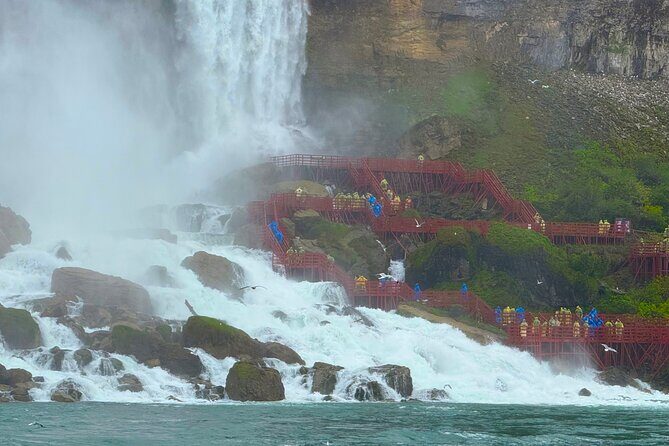 Maid of the Mist Boat and Cave of the Winds with Hotel pickup USA - Riding the Maid of the Mist: the water-level highlight