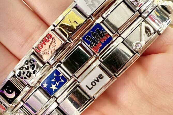 Make Your Own Italian Charm Bracelet in New York City - Your Bracelet Kit: Links, Blank Charms, and Decorative Charms