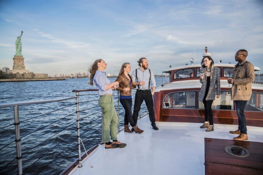 New York City: Mini Yacht Boat Ride with Sightseeing - Covered deck vs open bow: pick the view that fits your mood