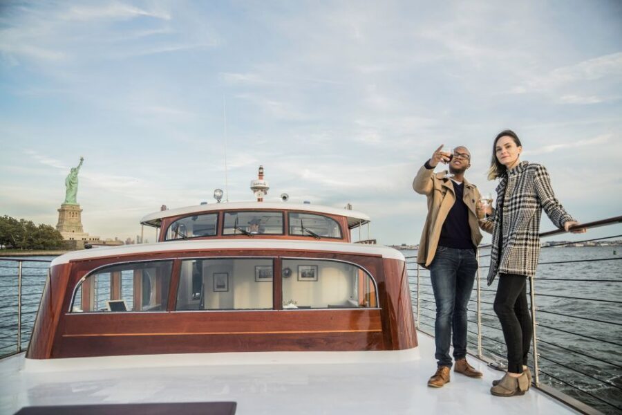 New York City: Mini Yacht Boat Ride with Sightseeing - The slow glide by the Statue of Liberty and Ellis Island