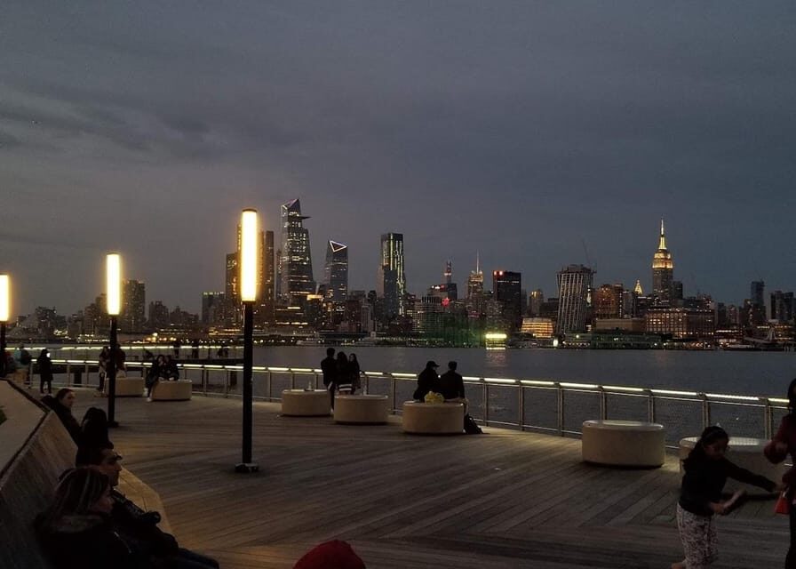 New York City Night Views - A panoramic hop-on-hop-off tour - Statue of Liberty views from the waterfront