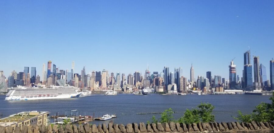 New York City: Panoramic Skyline Tour - Liberty State Park: Where the Statue of Liberty Looks Massive