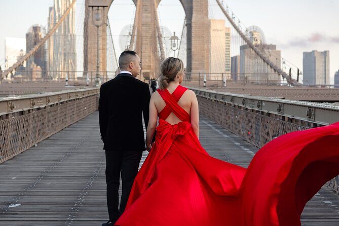 New York Flying-dress photoshoot with iconic NYC views - Logistics That Matter: Timing, Meeting Point, and Being On Time