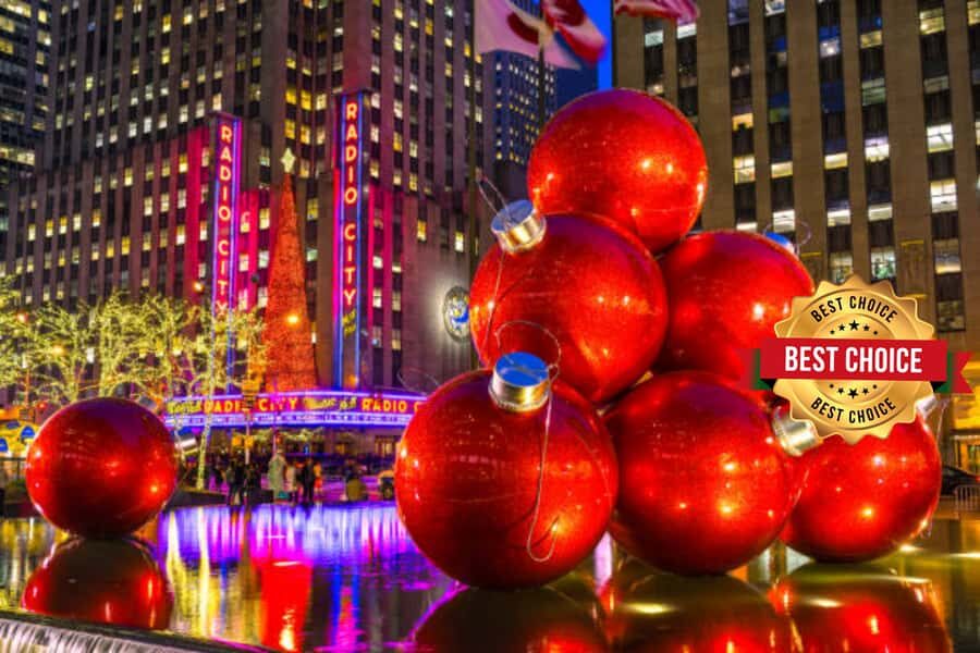 New York: Rockefeller Center Christmas Tree Pedicab Tour - Central Park pickup at 190 Central Park S: a gentle start before the big crowds