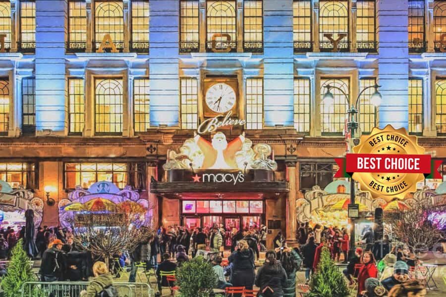 New York: Rockefeller Center Christmas Tree Pedicab Tour - Swarovski crystal star and the landmark clues your guide points out