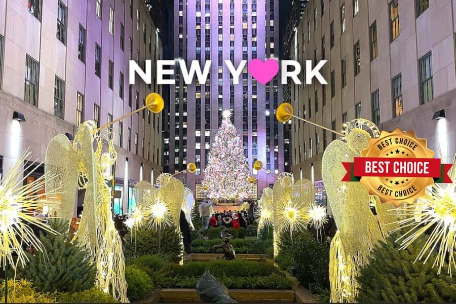 New York: Rockefeller Center Christmas Tree Pedicab Tour - Midtown after the lights: Times Square and Bryant Park without sprinting