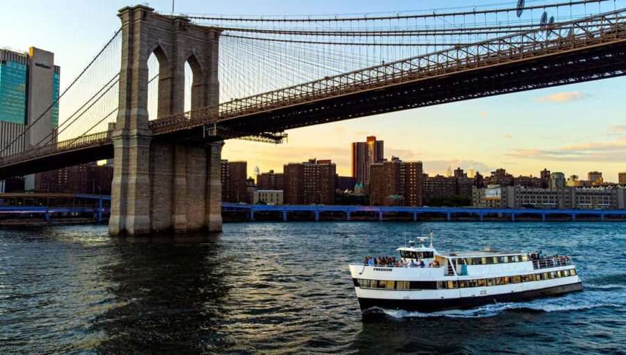 New York: Sunset Cruise with Statue of Liberty Views - Two decks, first-come seating, and where to stand