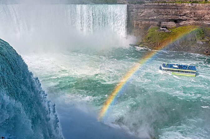 Niagara Falls Evening Illumination Tour with Maid Boat Ride - Goat Island viewpoints: Stedman’s Bluff and Porter’s Bluff angles