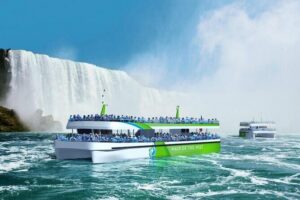 Niagara Falls USA & CANADA Combo Tour With Lunch & Boat - Getting started at 425 2nd St with a 9:00 am launch