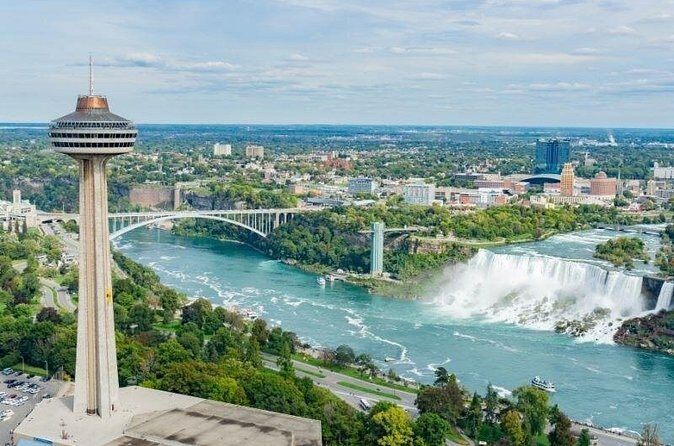 Niagara Falls USA & CANADA Combo Tour With Lunch & Boat - Skylon Tower lunch: where your meal comes with the big view