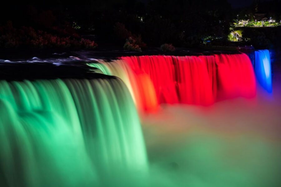 Niagara Falls USA: Day/Night Tour with Light Show & Boat - Illumination Light Show and Seasonal Fireworks: The Night Finale