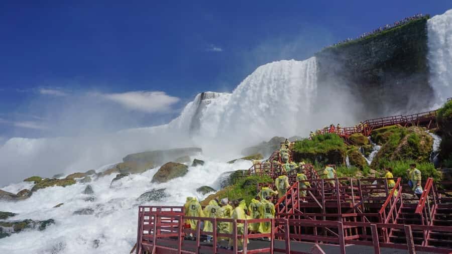 Niagara Falls Walking Tour with Maid of the Mist & Cave - Walking the Niagara viewpoints from Goat Island (not just from one spot)