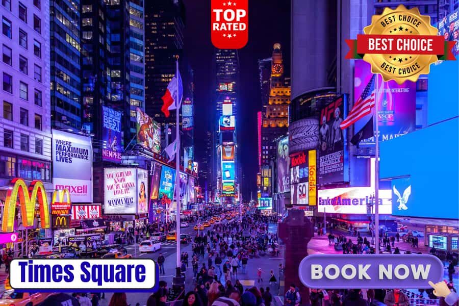 NYC : Big Apple City Lights & Broadway Express Tour 40 Mins - Times Square LED Lights and a Quick Photo Stop