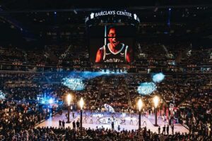 NYC: Brooklyn Nets NBA Game Ticket at Barclays Center - Ticketmaster app entry at a cashless Barclays Center