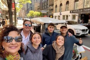 NYC: New York City Landmarks & History City Tour by Cart - The cart experience: small-group pace, clear panels, and winter gear