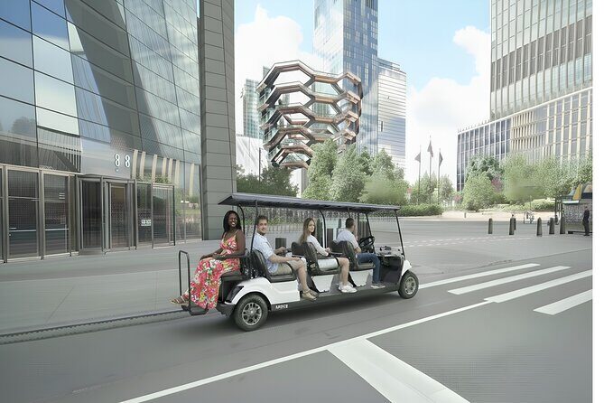 NYC: New York City Landmarks & History City Tour by Cart - Hudson Yards and the Vessel: modern skyline, quick big-moment views