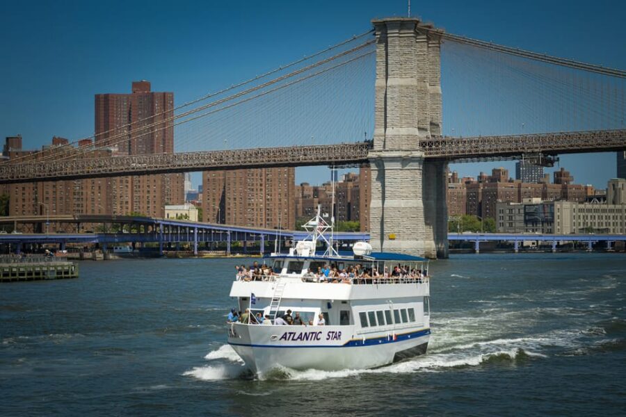 NYC: Starship Landmark 90 Minute Sightseeing Cruise - Comfort matters: indoor AC, outdoor decks, and restrooms on board