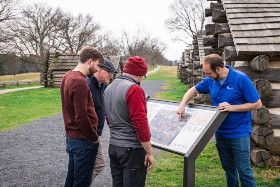Philadelphia: Valley Forge National Historical Park Tour - General Wayne Statue and the power of the named figures