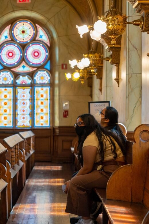 Self-Guided Tour of the Museum at Eldridge Street - Moorish Revival details and the 60 stained-glass windows