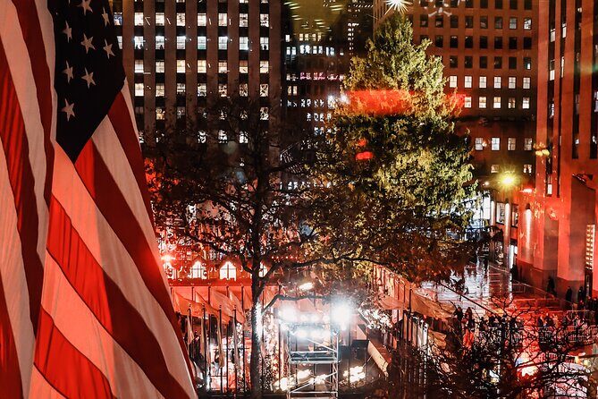 Tree Lighting Ceremony Indoor Viewing from 45 Rockefeller Center - Entering the private hall: champagne, jazz, and the view